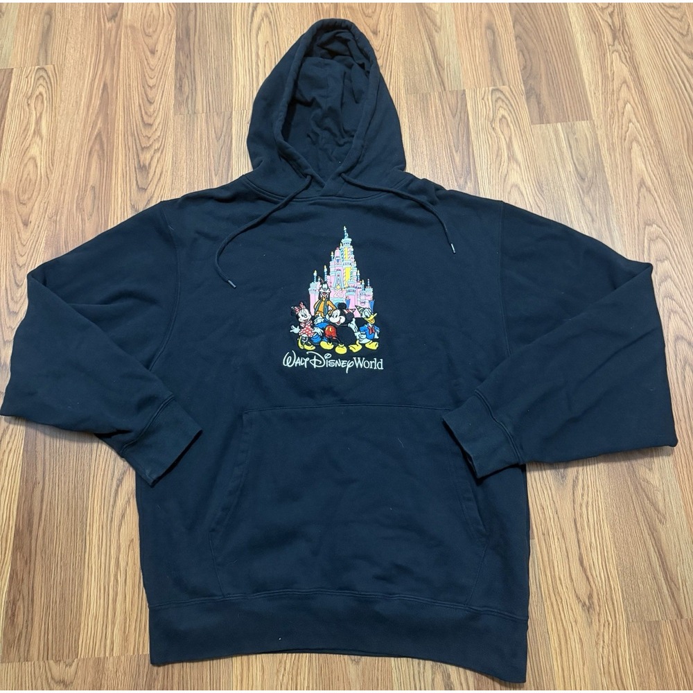 Walt Disney World Vault Collection 50 Double Sided Embroidered Hoodie Mens M